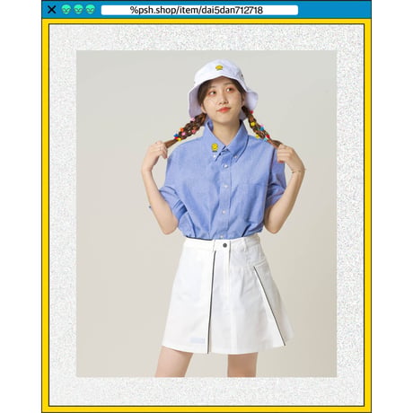 %psh smiley shirt　/　SF-OPS2203 BLUE