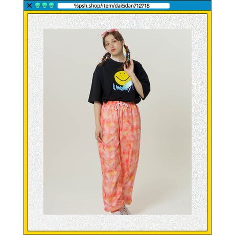 %psh smiley lucky tee　/　SF-OPS2201 BLACK