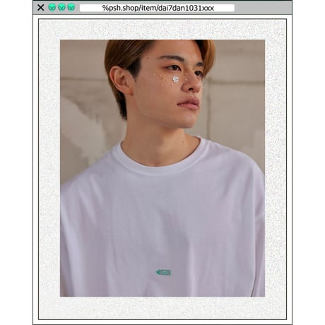 %psh crayon patch tee　/　OPS-WA001 WHITE