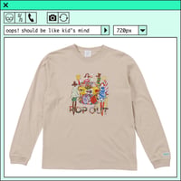 %psh 2012 collage long sleeve tee  (ジミー大西【POPOUT】コラボ)　/　JO-OPS2205 SAND BEIGE