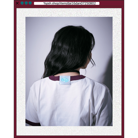 %psh cherry ringer tee　/　OPS-2501 BURGUNDY