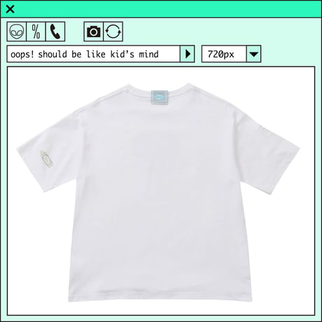 %psh retro crayon art tee　/　OPS-2303 BEIGE