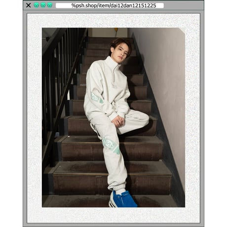 %psh crayon sweat pants　/　OPS-2309 BLACK