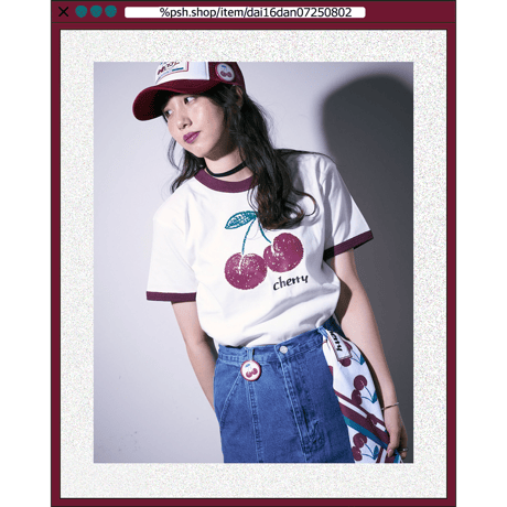 %psh cherry can badge　/　OPS-2505 BURGUNDY