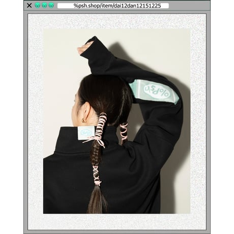 %psh crayon half zip sweat 　/　OPS-2308 BLACK