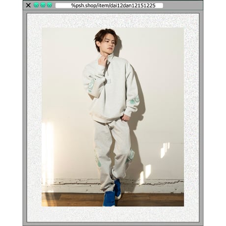 %psh crayon sweat pants　/　OPS-2309 BLACK