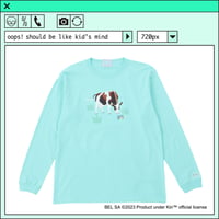 %psh Kiri™ long sleeve tee　/　KIR-OPS2301 PASTEL EMERALD