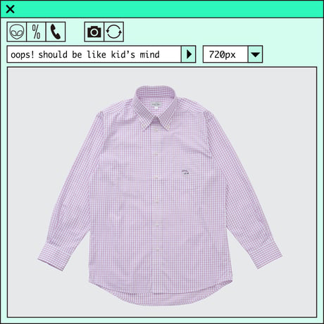 %psh Hyena long sleeve shirt　/　OPS-2401 PURPLE