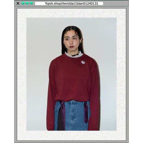 %psh Hyena long sleeve tee　/　OPS-2402 WHITE