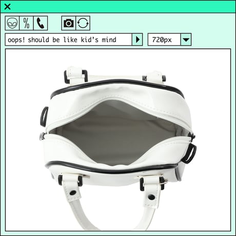 %psh HeM collaboration bag　/　HM-OPS2203 WHITE