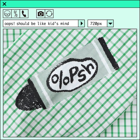 %psh crayon long sleeve shirt　/　OPS-2301 BLACK GREEN