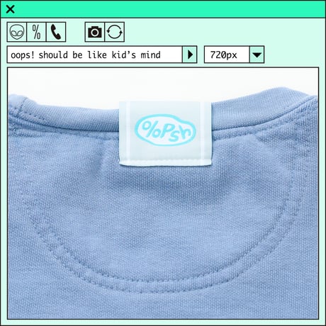 ％psh SPAM® Brand sweat　/　SPA-OPS2401 BLUE JEAN