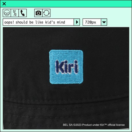 %psh Kiri™ hat　/　KIR-OPS2303 BLACK