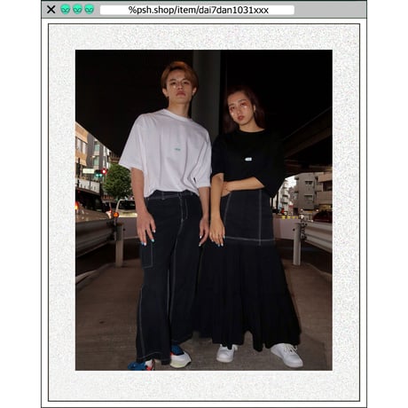 %psh crayon patch tee　/　OPS-WA001 BLACK
