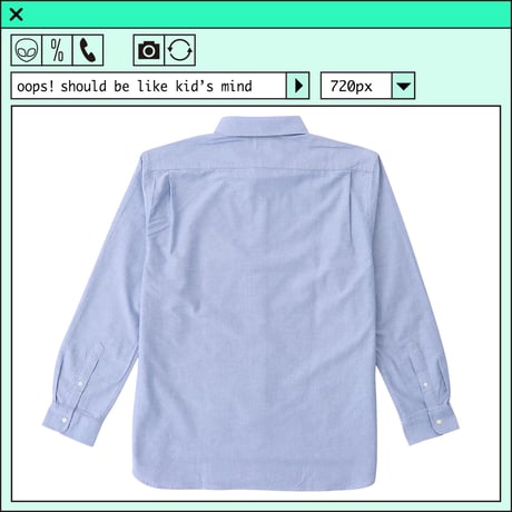 %psh Hyena Long Sleeve Shirt　/　OPS-2201 BLUE