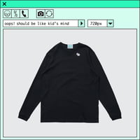 %psh Hyena long sleeve tee　/　OPS-2402 BLACK
