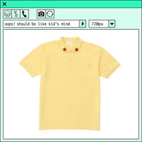 %psh retro flower polo Shirt　/　OPS-2207 YELLOW