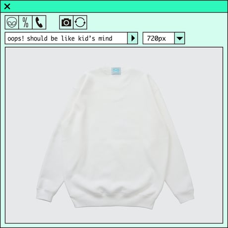 %psh Hyena sweat　/　OPS-2403 WHITE