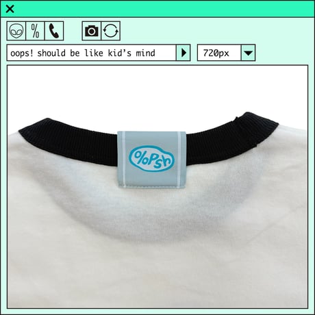%psh cherry ringer tee　/　OPS-2501 BLACK