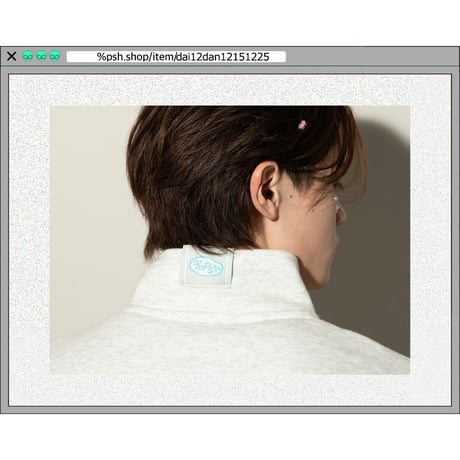 %psh crayon half zip sweat 　/　OPS-2308 ASH