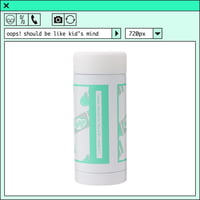 %psh crayon art tumbler　/　OPS-2209 WHITE