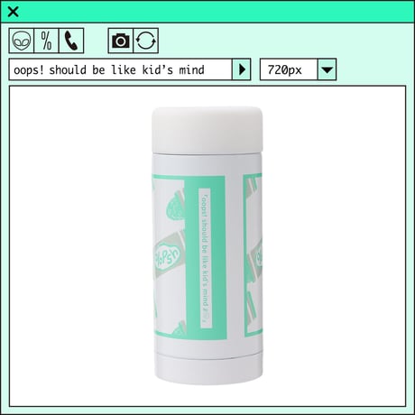 %psh crayon art tumbler　/　OPS-2209 WHITE