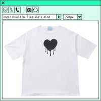 %psh retro crayon art tee　/　OPS-2303 BLACK