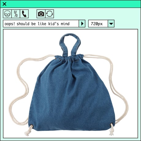 %psh smiley knapsack　/　SF-OPS2205 DENIM