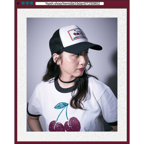 %psh cherry cap　/　OPS-2503 BURGUNDY×WHITE