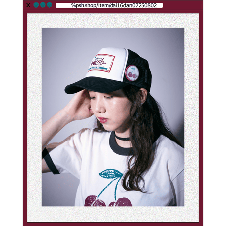 %psh cherry can badge　/　OPS-2505 BURGUNDY