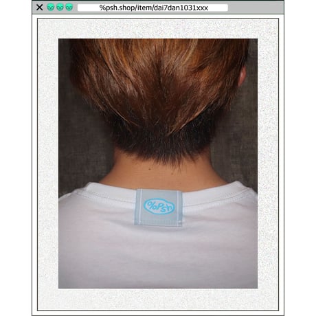 %psh crayon patch tee　/　OPS-WA001 WHITE