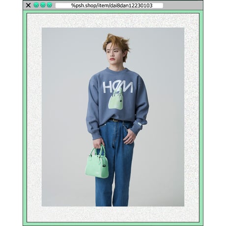 %psh HeM crew neck sweat(裏起毛)　/　HM-OPS2202 SAND BEIGE