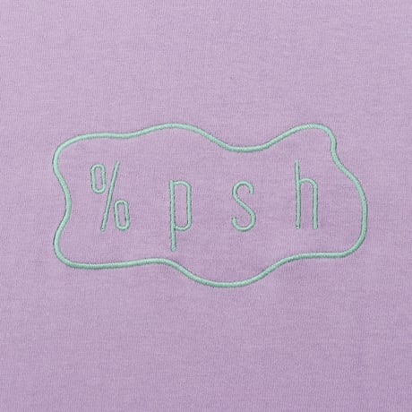 %psh slime logo Long Sleeve Tee / OPS-2101 PPL