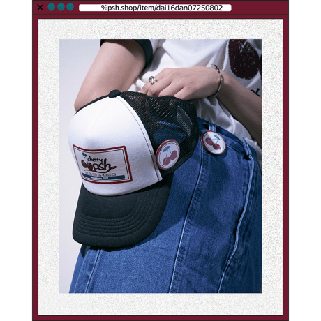%psh cherry can badge　/　OPS-2505 BURGUNDY