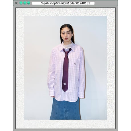 %psh Hyena long sleeve shirt　/　OPS-2401 PURPLE