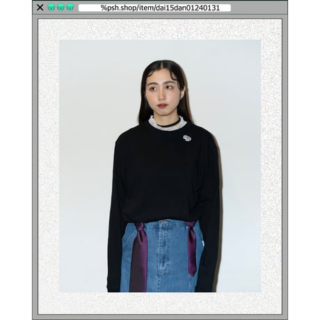 %psh Hyena long sleeve tee　/　OPS-2402 BURGUNDY