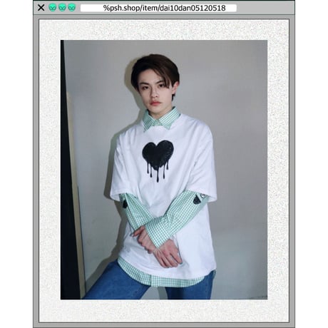%psh retro crayon art tee　/　OPS-2303 BLACK