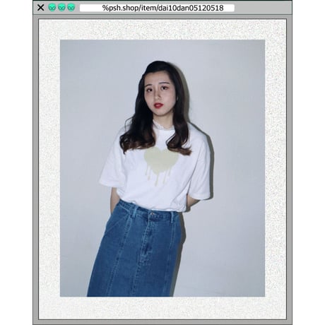 %psh retro crayon art tee　/　OPS-2303 MINT BLACK