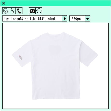 %psh retro crayon art Tee　/　OPS-2206 PINK