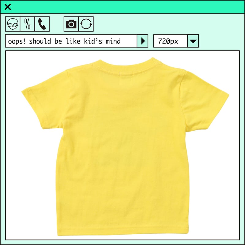 psh nyantaro kids tee (ジミー大西【POPOUT】コラボ) / JO-