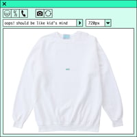 %psh crayon patch sweat　/　OPS-WA003 WHITE