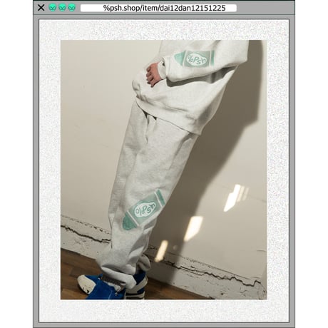 %psh crayon sweat pants 　/　OPS-2309 ASH
