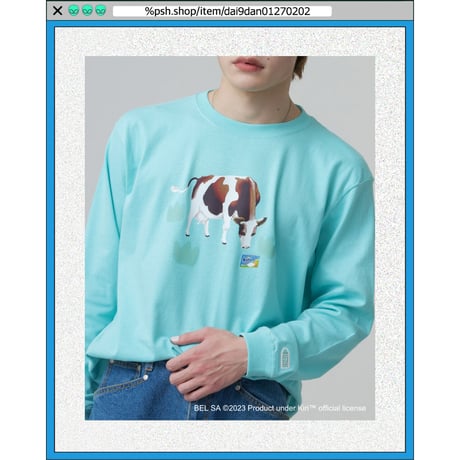 %psh Kiri™ long sleeve tee　/　KIR-OPS2301 PASTEL EMERALD