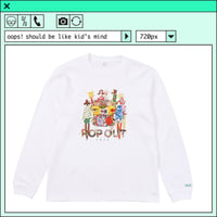 %psh 2012 collage long sleeve tee  (ジミー大西【POPOUT】コラボ)　/　JO-OPS2205 WHITE