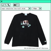 %psh Kiri™ long sleeve tee　/　KIR-OPS2301 BLACK
