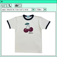 %psh cherry ringer tee　/　OPS-2501 BLACK