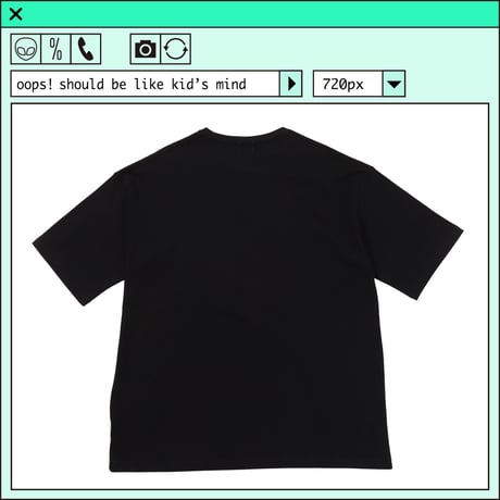 %psh smiley lucky tee　/　SF-OPS2201 BLACK