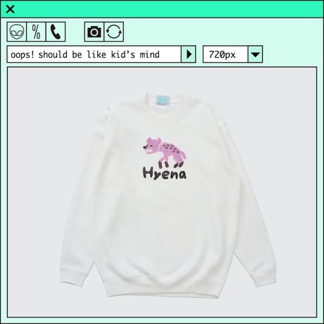 %psh Hyena sweat　/　OPS-2403 WHITE