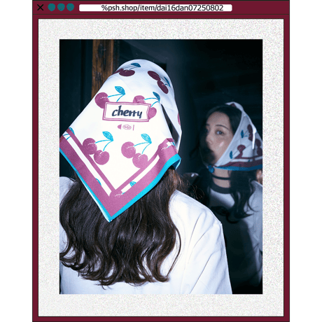 %psh cherry bandana　/　OPS-2504 BURGUNDY