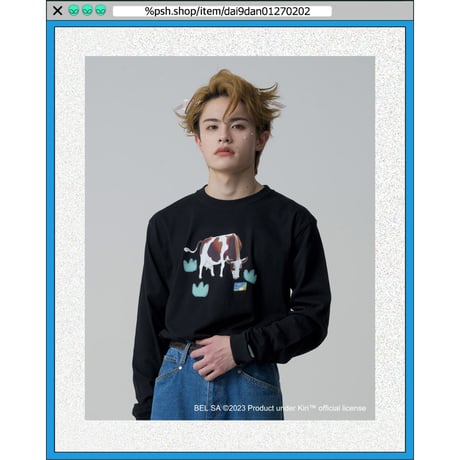 %psh Kiri™ long sleeve tee　/　KIR-OPS2301 WHITE